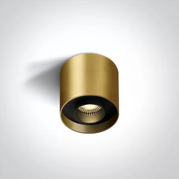 Spot Aparent Interior LED 8W Round, Brass