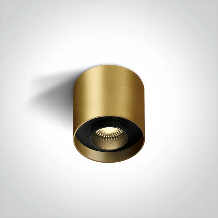 Spot Aparent Interior LED 8W Round, Brass Spot Aparent Interior LED 8W Round, Brass