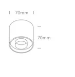Spot Aparent Interior LED 8W Round, Brass