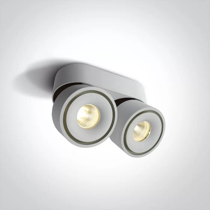 Spot Aparent Interior LED Dublu 2x8W Display, Alb, 1200lm Spot Aparent Interior LED Dublu 2x8W Display, Alb, 1200lm