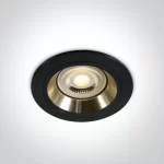 SPOT INCASTRAT BEC LED 10W BLACK-BRASS 10105ALG