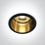 SPOT INCASTRAT BEC LED 10W BLACK-BRASS 10105D8