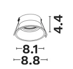 SPOT INCASTRAT BEC LED 10W BRASS GOLD 9011481