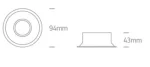 SPOT INCASTRAT BEC LED 10W ORIENTABIL ALB 11105TG