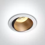 SPOT INCASTRAT BEC LED 10W ORIENTABIL ALB-GOLD 11105M