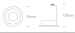 SPOT INCASTRAT BEC LED 10W RING 10105ALG
