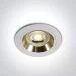 SPOT INCASTRAT BEC LED 10W RING WHITE-GOLD 10105ALG