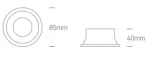 SPOT INCASTRAT BEC LED 10W SEMI DARK-LIGHT 10105D4