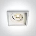 SPOT INCASTRAT BEC LED 10W SQUARE ORIENTABIL WHITE 51105N