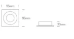 SPOT INCASTRAT BEC LED 10W SQUARE WHITE 50105ALG