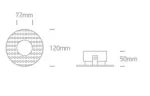 SPOT INCASTRAT BEC LED 10W TRIMLESS ORIENTABIL WHITE 11105DTR