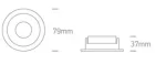SPOT INCASTRAT BEC LED 10W WHITE-GOLD 10105M