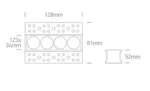 SPOT INCASTRAT LED 10W TRIMLESS DARK-LIGHT SQUARE IP20