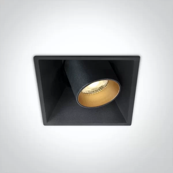 SPOT INCASTRAT LED 11W SQUARE ORIENTABIL BLACK IP20 51111C