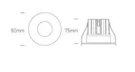 Spot Incastrat LED 12w CCT IP20 Alb 10112RA