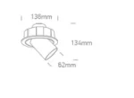SPOT INCASTRAT LED 12W CCTV ORIENTABIL WHITE IP20 11112B