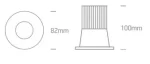 SPOT INCASTRAT LED 12W IP65 WHITE 10112TP