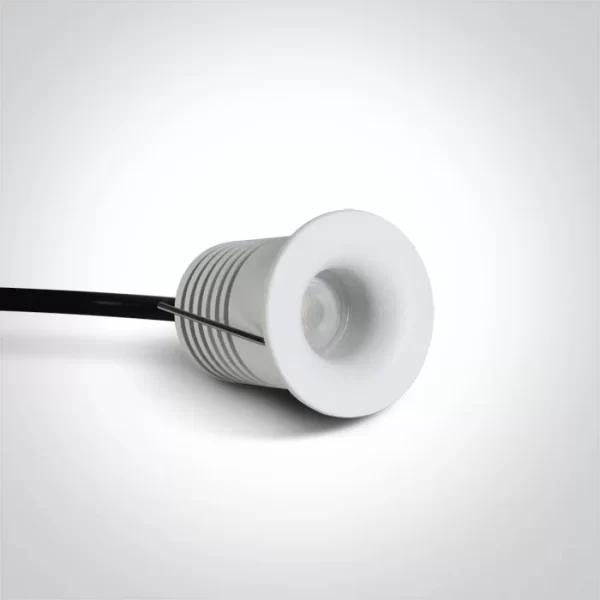 SPOT INCASTRAT LED 2W MINI ALB IP44 10101LA