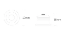SPOT INCASTRAT LED 3W MINI 10103B WHITE