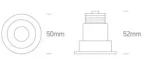 SPOT INCASTRAT LED 3W MINI BLACK 10103E