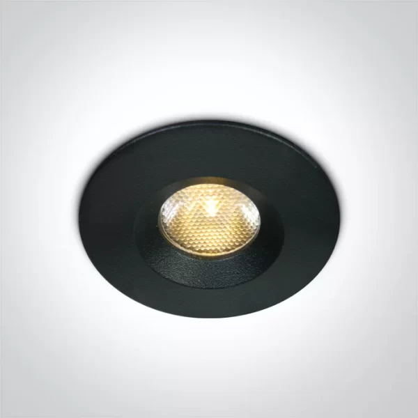 SPOT INCASTRAT LED 3W MINI NEGRU IP65 10103M