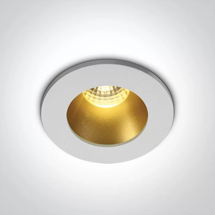 SPOT INCASTRAT LED 3W MINI WHITE-BRASS SPOT INCASTRAT LED 3W MINI WHITE-BRASS