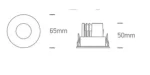 SPOT INCASTRAT LED 6,5W 700MA IP65 WHITE 10107PA