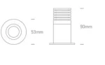SPOT INCASTRAT LED 7W DARK IP65 10107DL