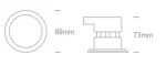 SPOT INCASTRAT LED 7W FIRE PROTECTED CCT DIMABIL IP65