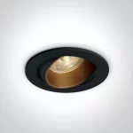 SPOT INCASTRAT LED 7W ORIENTABIL BLACK-BRASS 11107K
