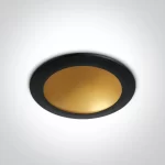 SPOT INCASTRAT LED HIDDEN 16W 10116FD BLACK-BRASS
