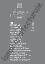 SPOT INCASTRAT MURANO TILE F - design de Majo