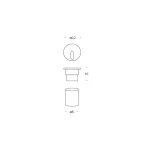 SPOT SCARA LED 3W POLKA IP65 ALUMINIU