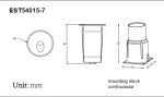 SPOT SCARA LED 3W POLKA IP65 ALUMINIU
