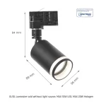 SPOT SINA 230V BEC GU10 10W MADARA MINI RING BLACK