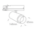 SPOT SINA 230V LED 15W ZOOM 65650AT WHITE
