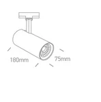 SPOT SINA 230V LED 20W CYLINDER COB 4000K WHITE