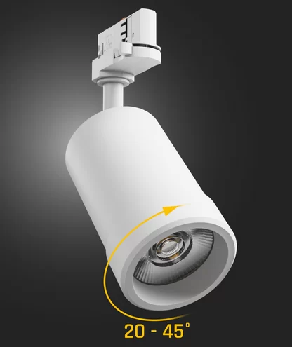 SPOT SINA 230V LED 20W PAVA BASIC CCT ZOOM WHITE