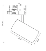 SPOT SINA 230V LED 24W ANDROMEDA PRIME CCTV