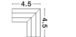 ULTRASLIM MAGNETIC CORNER APARENT ORIZONTAL