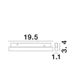 ULTRASLIM MAGNETIC LED 12W MULTISPOT 48V BLACK