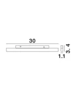 ULTRASLIM MAGNETIC LED 15W LINE 48V BLACK