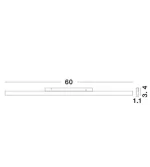 ULTRASLIM MAGNETIC LED 30W LINE 48V DALI BLACK