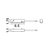 ULTRASLIM MAGNETIC MAIN ELECTRICAL DALI CONNECTOR BLACK
